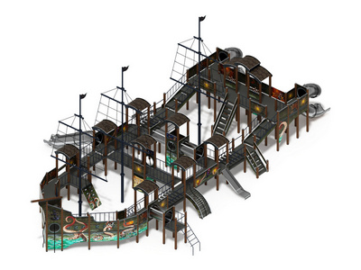 Детская игровая площадка Баркентина Летучий Голландец (нержавейка скат) ДИК 2.03.3.06-21 H=1200 Н=1500 H=2000