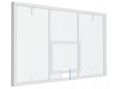 Щит для баскетбола профессиональный игровой оргстекло 15мм ACRYMA 1800х1050, цвет разметки БЕЛЫЙ