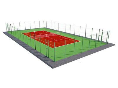 Корт для тенниса TORUDA 4 (37х19, игровое поле 24х11)
