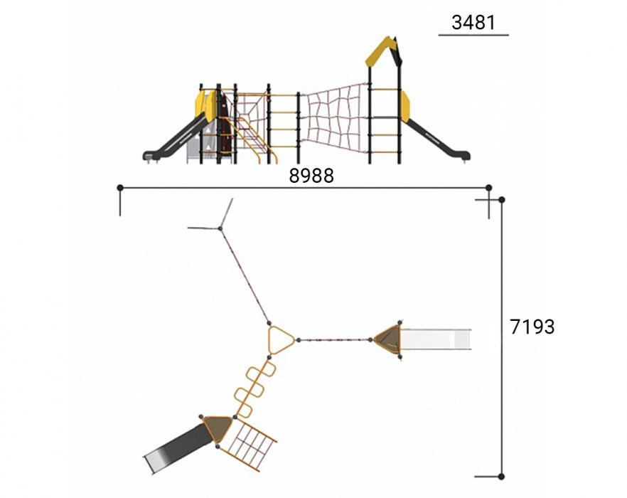 Спорткомплекс для улицы Треугольник Romana 401.33.00 - вид 5