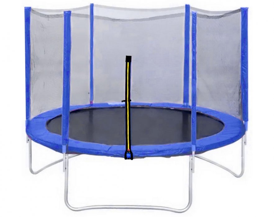 Батут с сеткой Trampoline Fitness DFC 6ft - 16ft (Blue) - вид 0