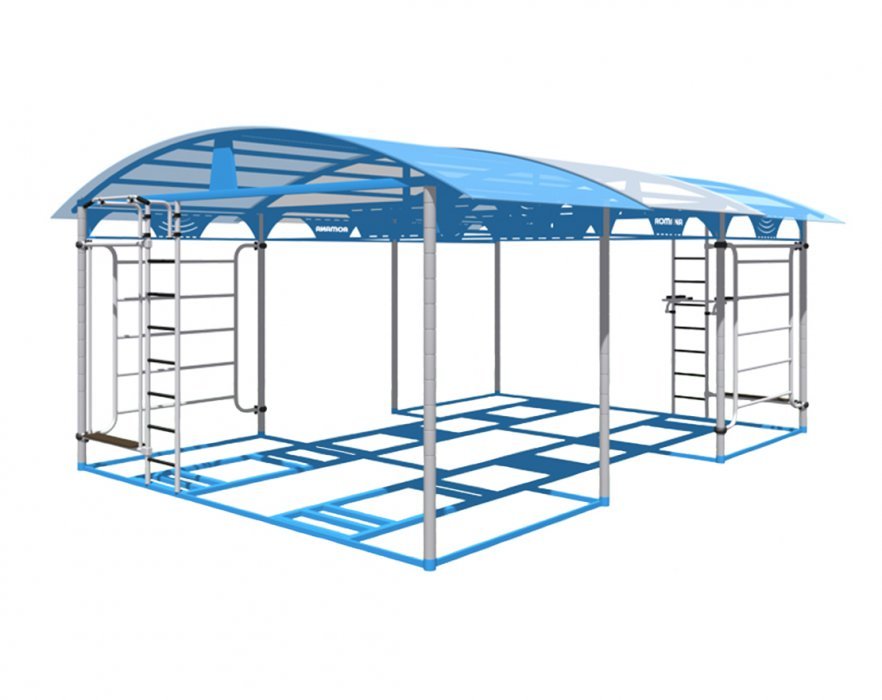 Теневой навес  на 10 тренажеров