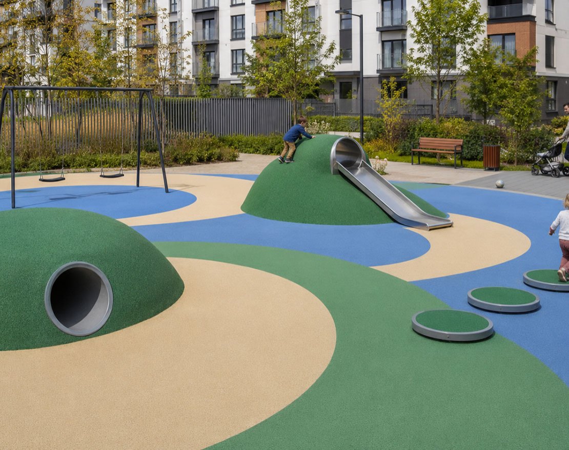 Бесшовное резиновое покрытие TORUDA Eco Soft Sandwich EPDM с укладкой - вид 3