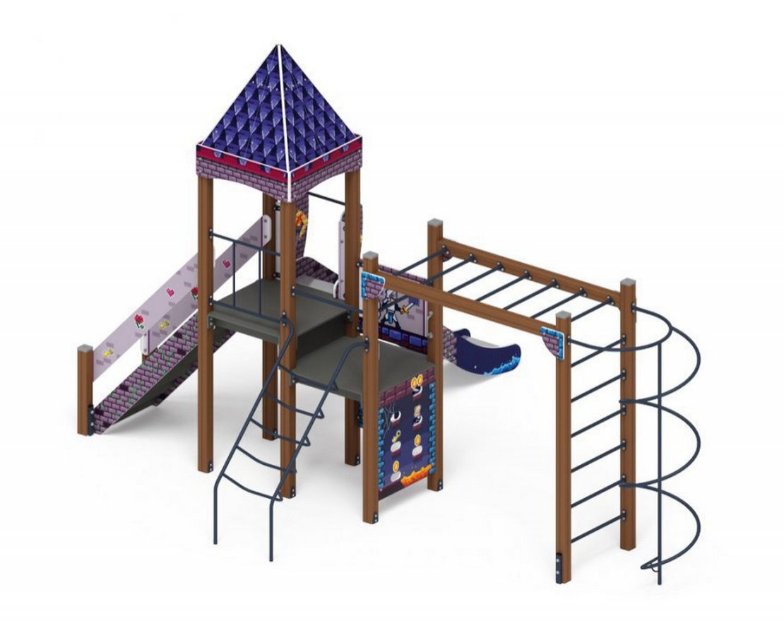 Уличный ДСК Крепость Пиксельград-3 - вид 2