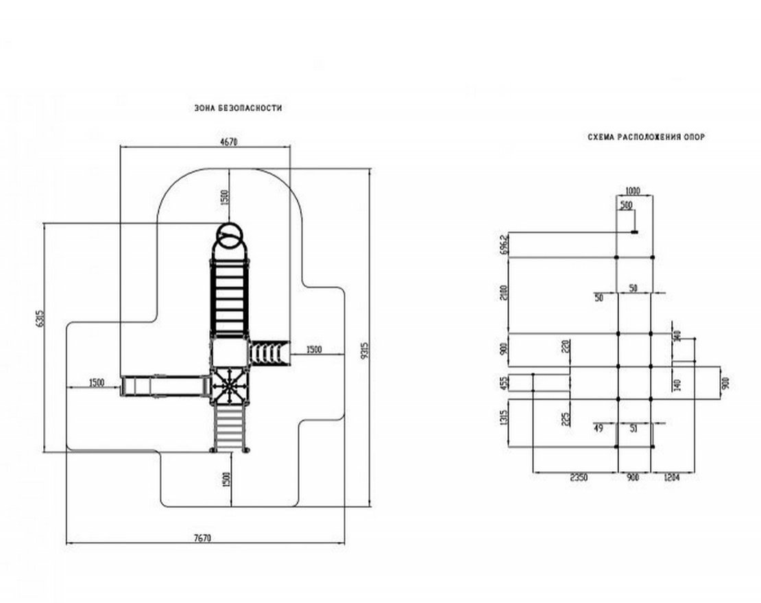 Уличный ДСК Крепость Пиксельград-3 - вид 5