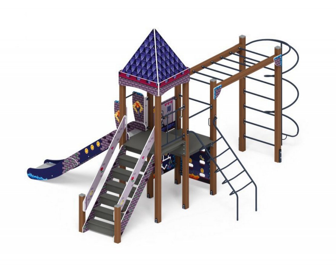 Уличный ДСК Крепость Пиксельград-3 - вид 3