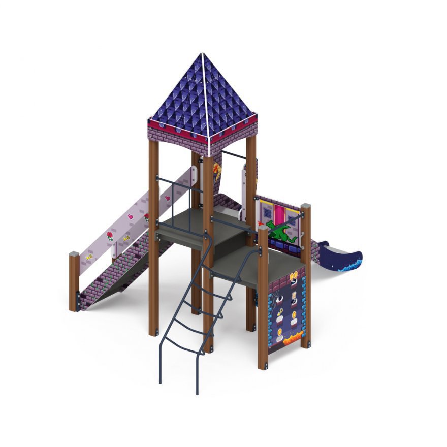 Уличный ДСК Крепость Пиксельград-4 - вид 2