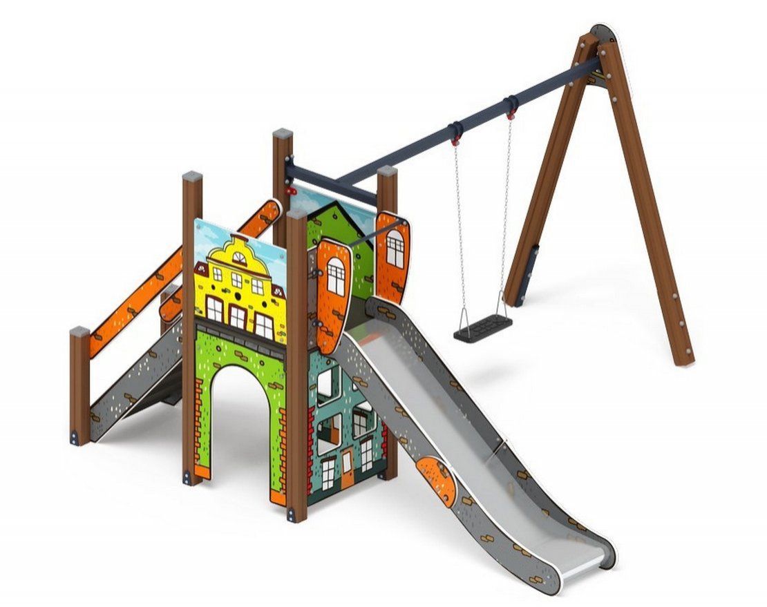 Уличный ДСК Уютный дворик-1 - вид 1