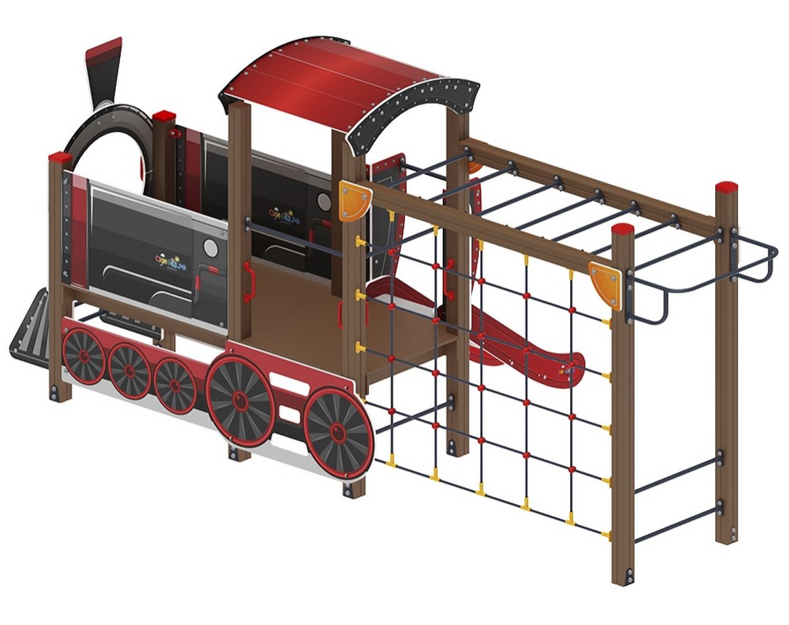 Детский игровой комплекс Паровозик ДИК 1.03.5.04-02 Н=750