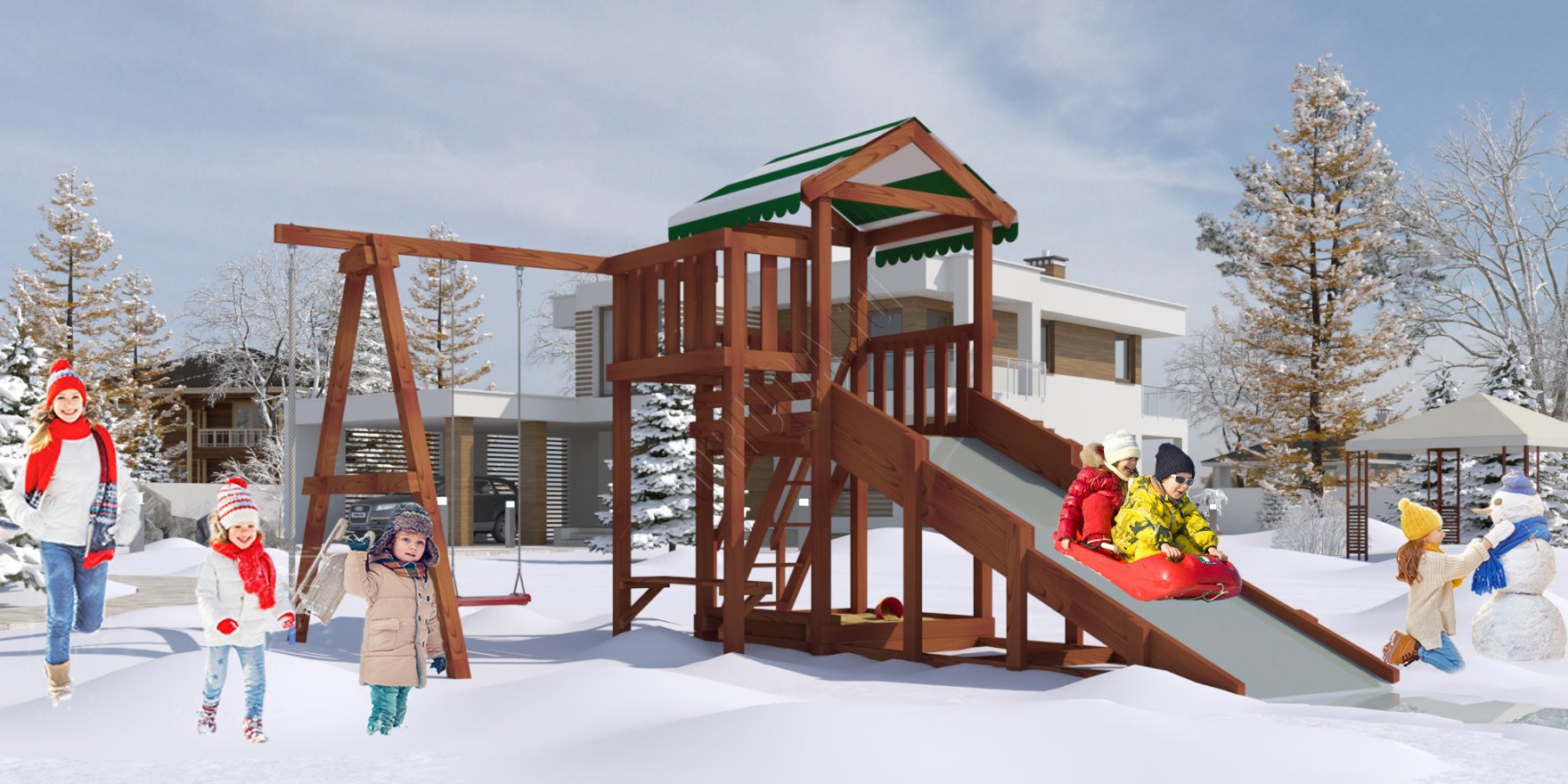 Уличный ДСК Гарда 1 (Бри) всесезонная - вид 7