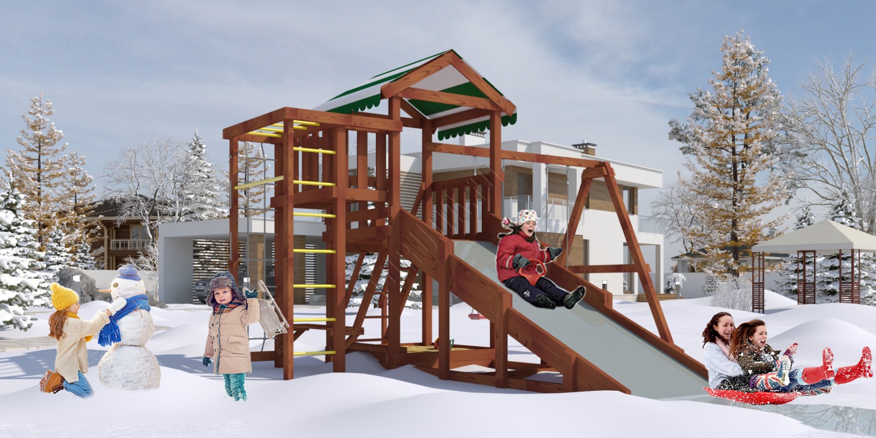 Уличный ДСК Гарда 3 (Бри) всесезонная - вид 7