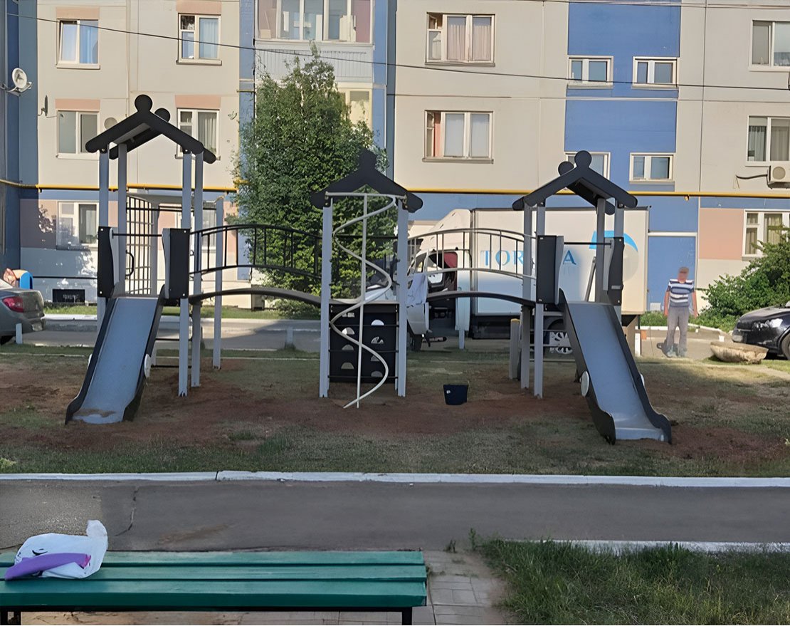 Уличный ДСК Домино Северный Мишка Н-1500 и Н-1200 ДИО 03140 - вид 5