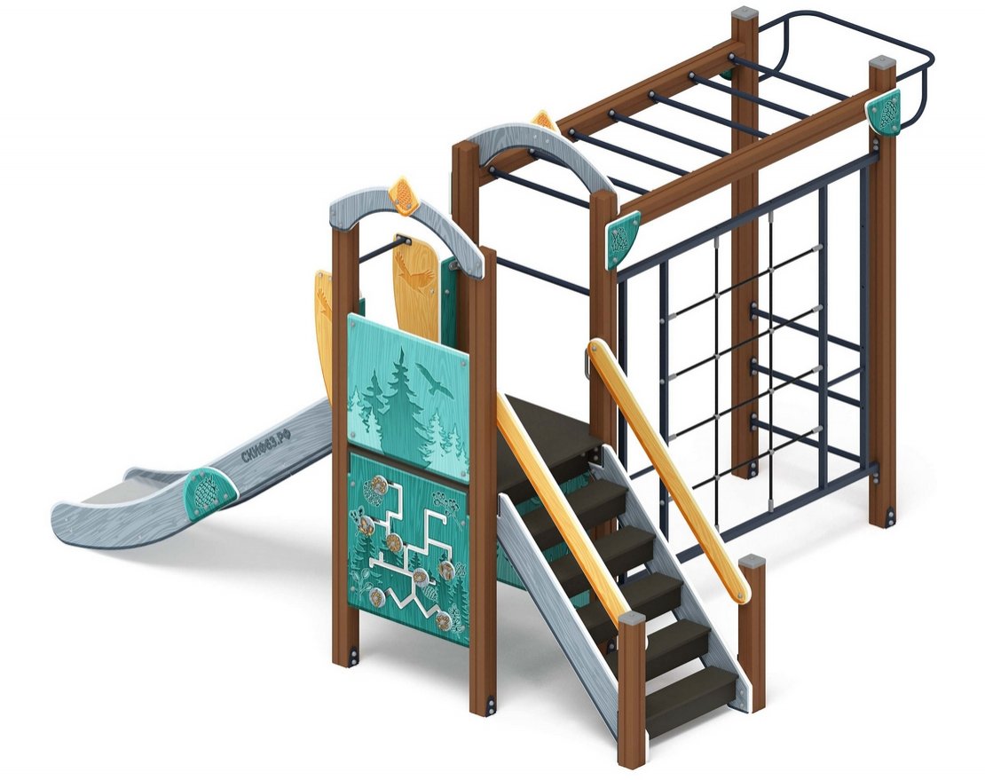 Детский комплекс Играйте с нами (Тайга) горка Н 1200 ДИК 2.01.1.05-03