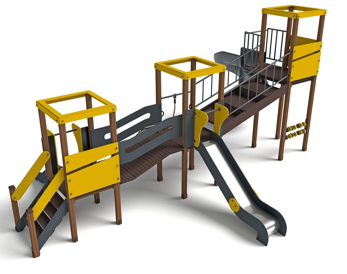 Игровой комплекс Геометрия Н-1200 и Н-2000 ДИО 09020 - вид 2