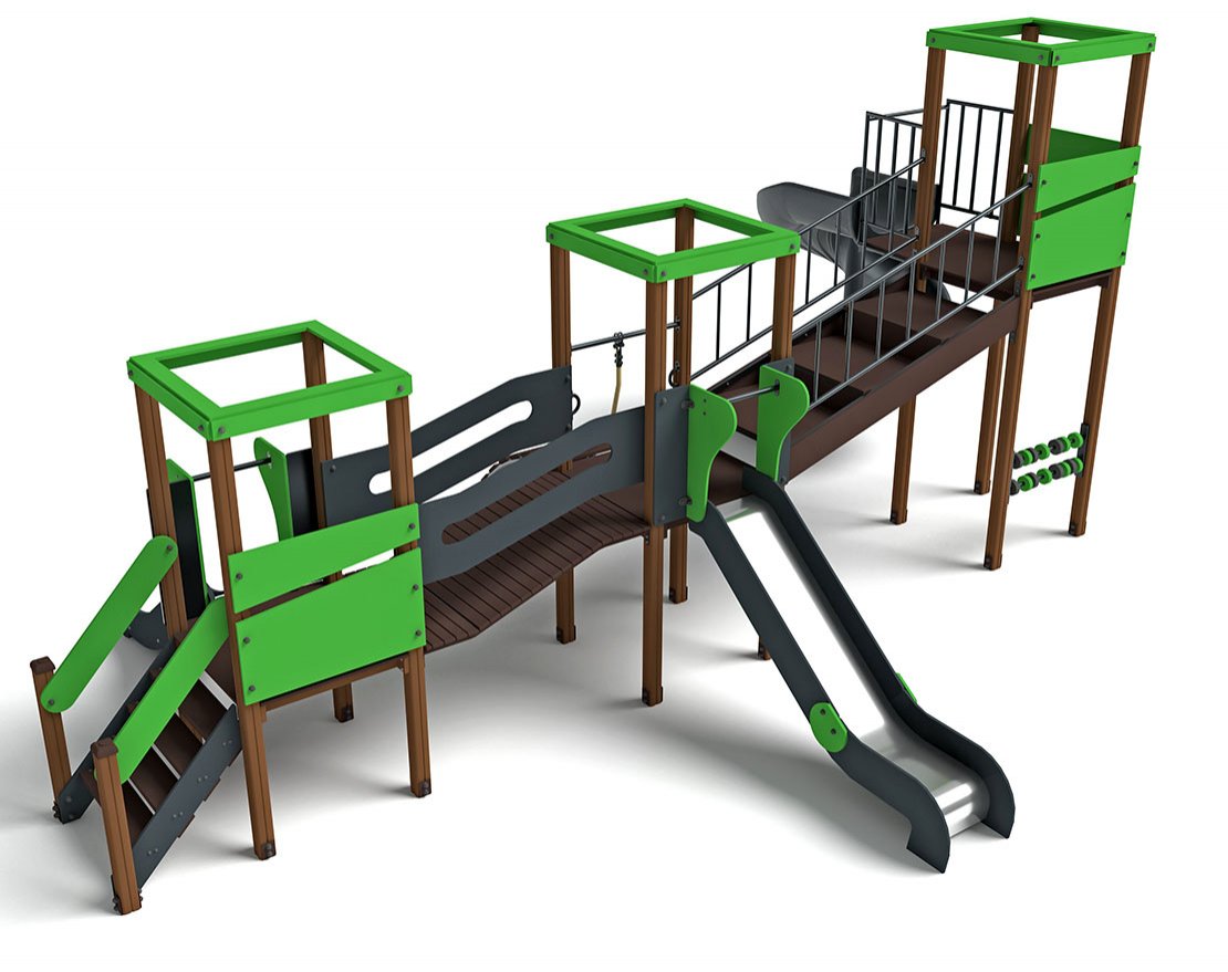 Игровой комплекс Геометрия Н-1200 и Н-2000 ДИО 09020 - вид 6
