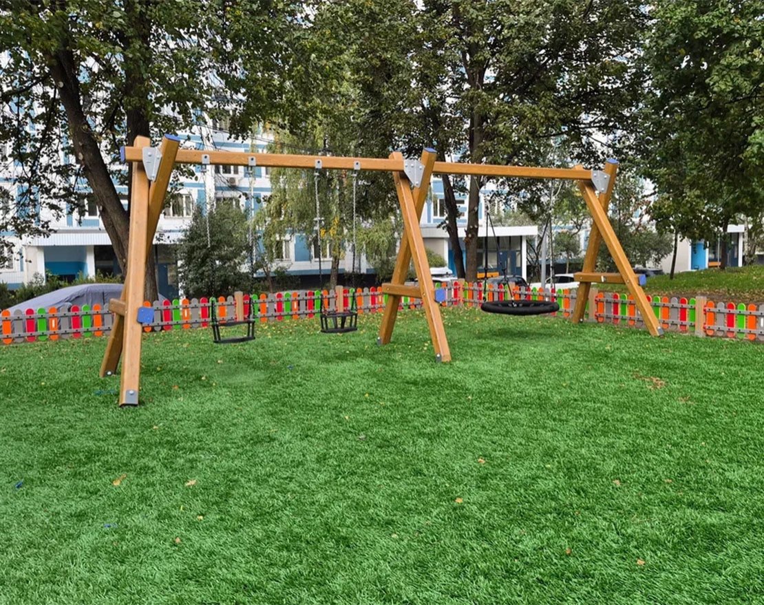 Искусственный газон для детских площадок TORUDA Kids с укладкой - вид 9