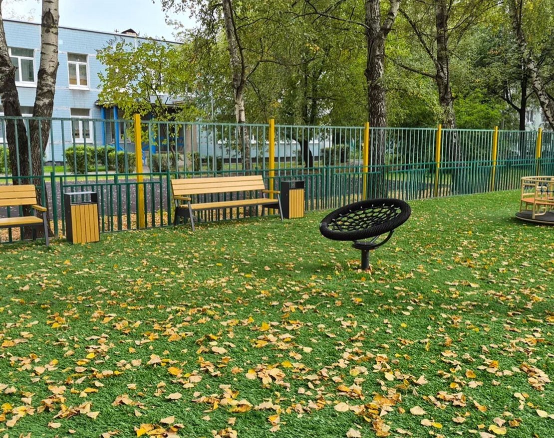 Искусственный газон для детских площадок TORUDA Kids с укладкой - вид 11
