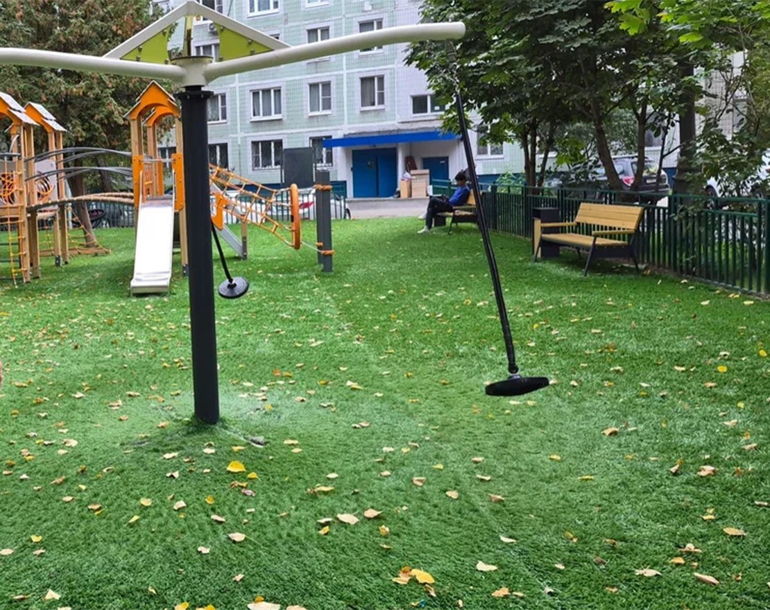 Искусственный газон для детских площадок TORUDA Kids с укладкой - вид 13