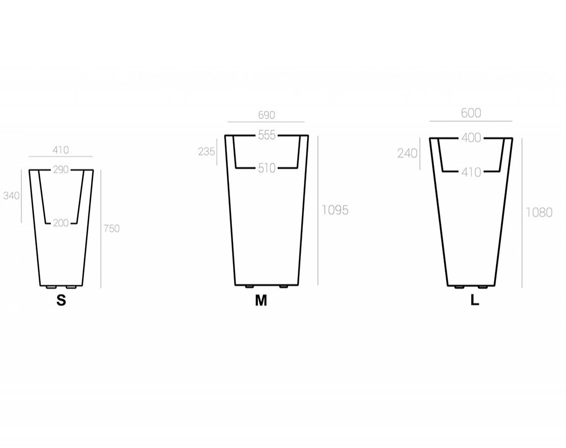 Кашпо Сone S-L - вид 5