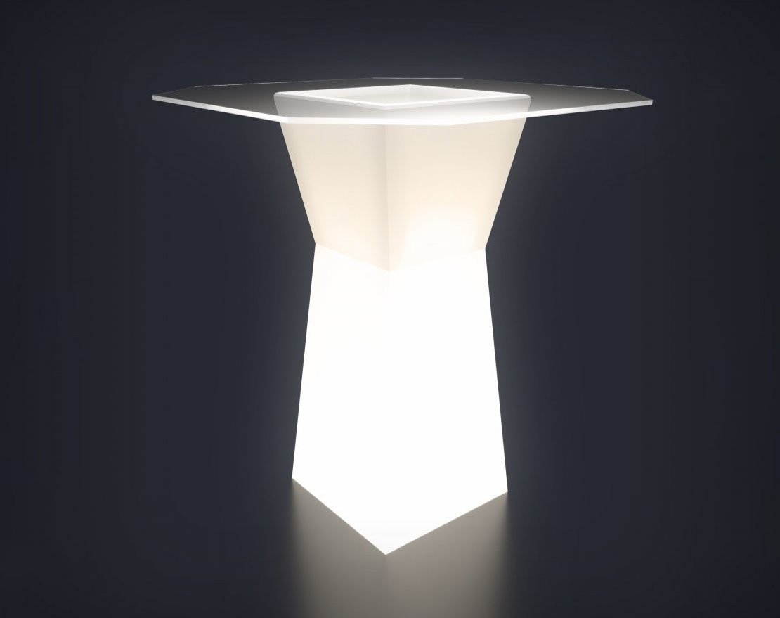 Коктейльный стол Prismo с подсветкой - вид 1