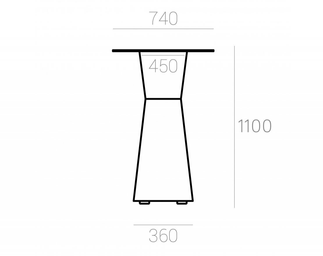 Коктейльный стол Prismo с подсветкой - вид 2