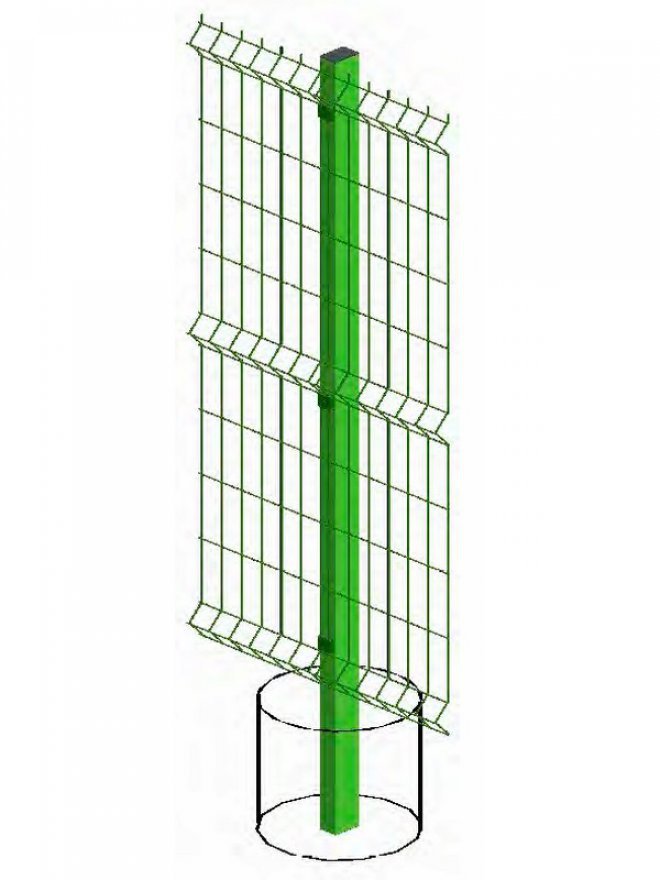 Панель DFence пруток Ø 3.8мм, яч. 50х200, Ш3000мм