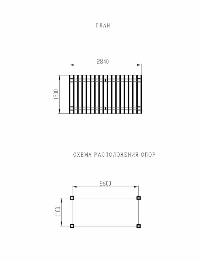 Пергола без поликарбоната МФ 77.01.03-01 - вид 3