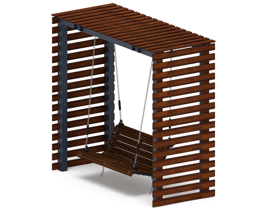 Пергола с диваном Гармония уюта-6 (без поликарбоната) - вид 1