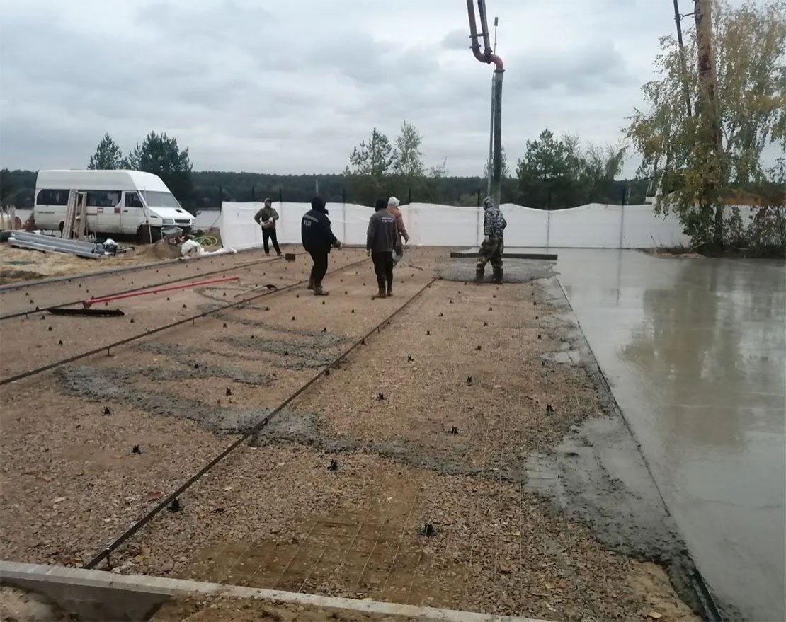 Подготовка твёрдого бетонного основания - вид 17