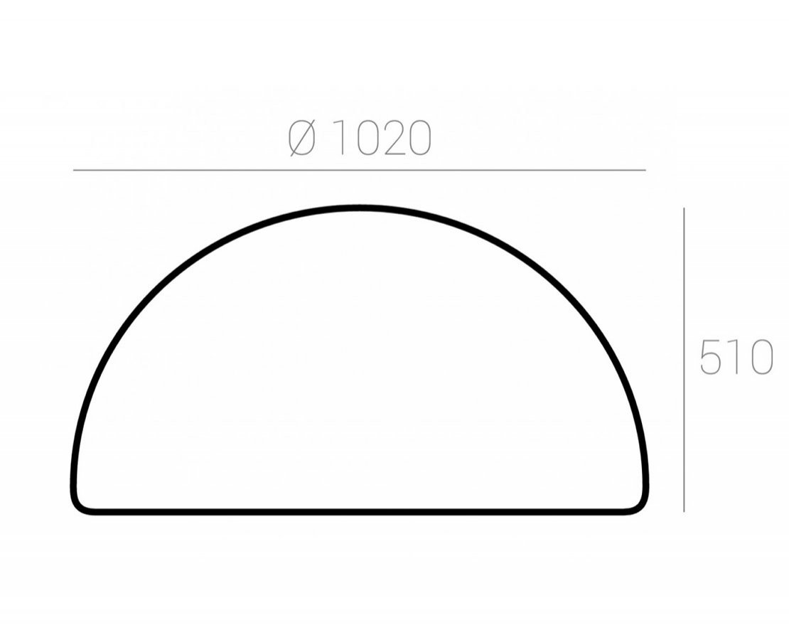 Полусфера Como 300-1000 мм с подсветкой - вид 3
