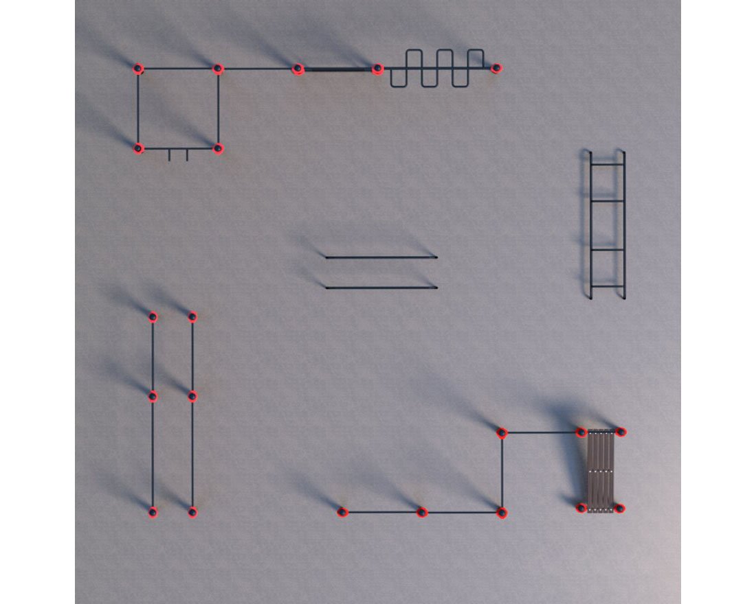 Оборудование для воркаута для Воркаут и ГТО 2-1 (10 x 10 м) - вид 2