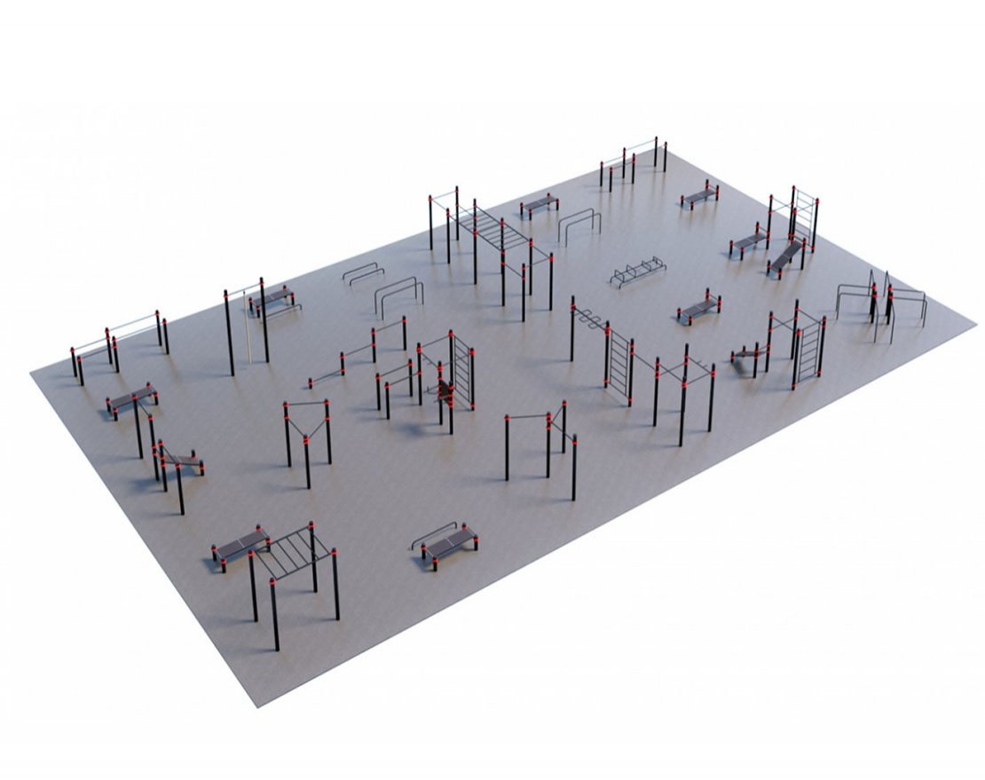 Оборудование для воркаута для Воркаут и ГТО 4-6 (30 х 18 м) - вид 1