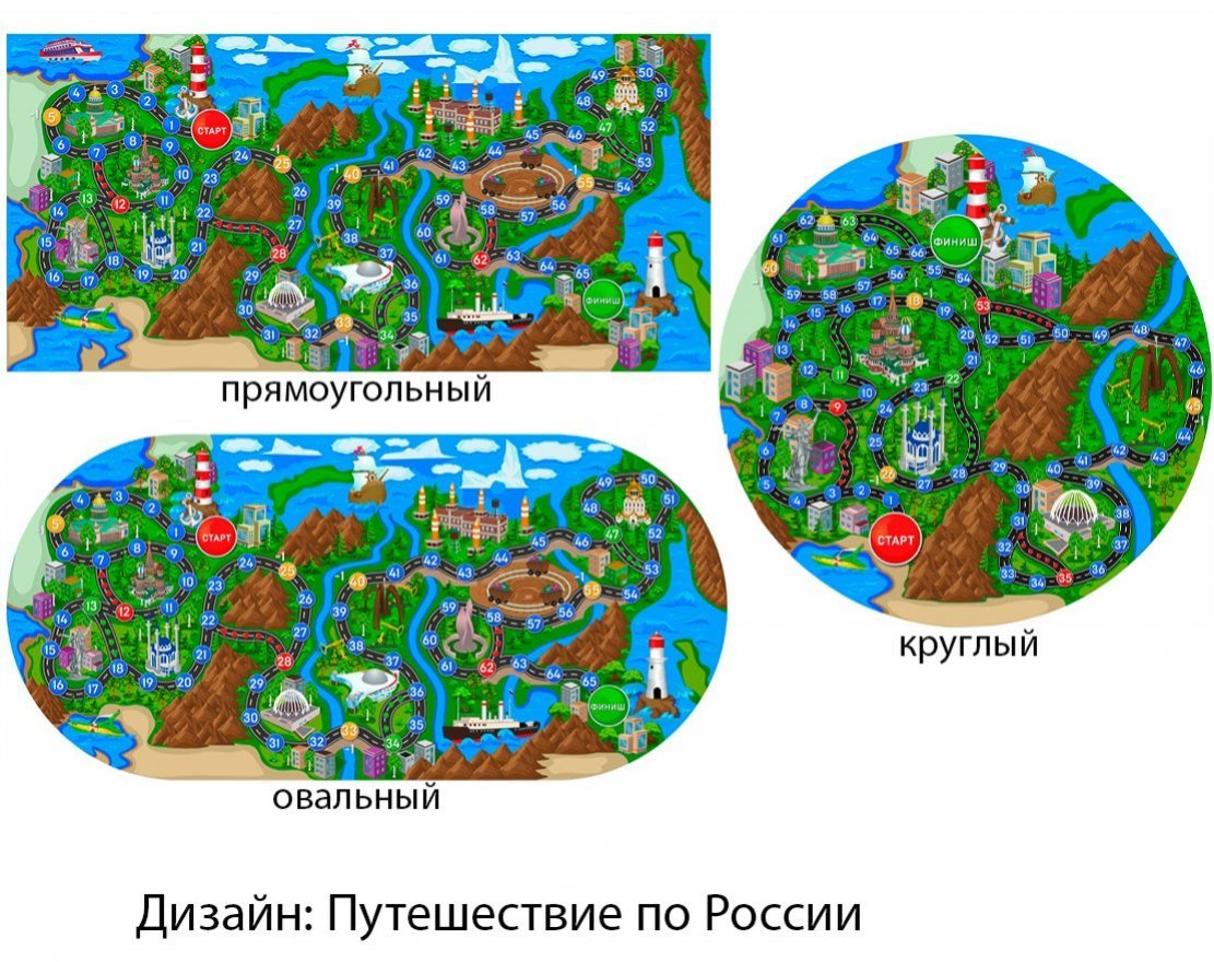 Резиновый тематический коврик  Игра