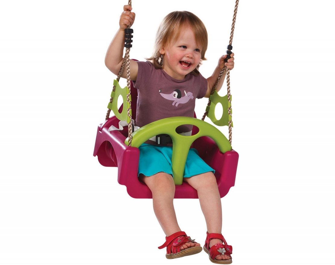 Сидение качели пластиковое TRIX серия ZO 3в1 на канатах модель 8 - вид 0
