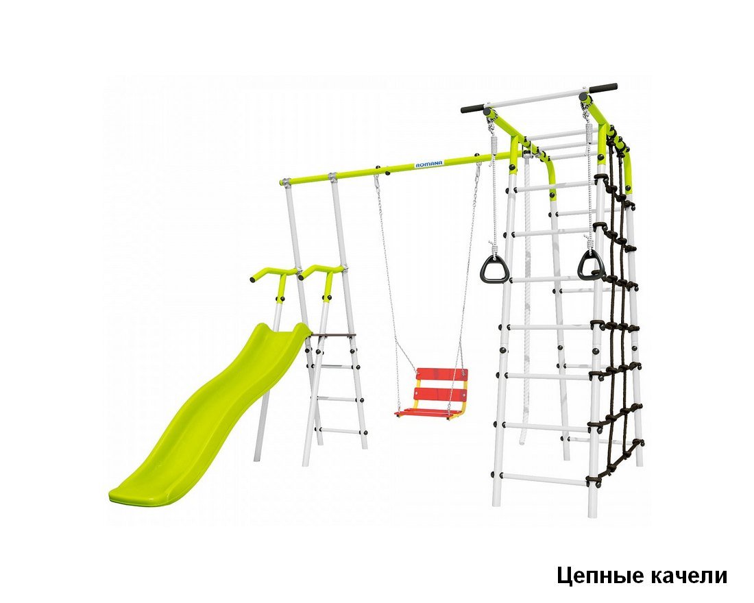 Спортивный комплекс ROMANA Богатырь (салатовый/белый) - вид 2