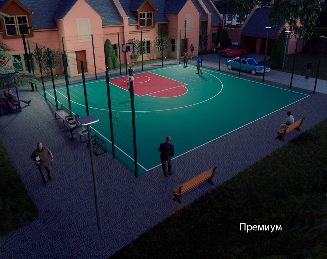 Площадка для стритбола TORUDA ST-1 (16х14,5, игровое поле 15х14) - вид 3