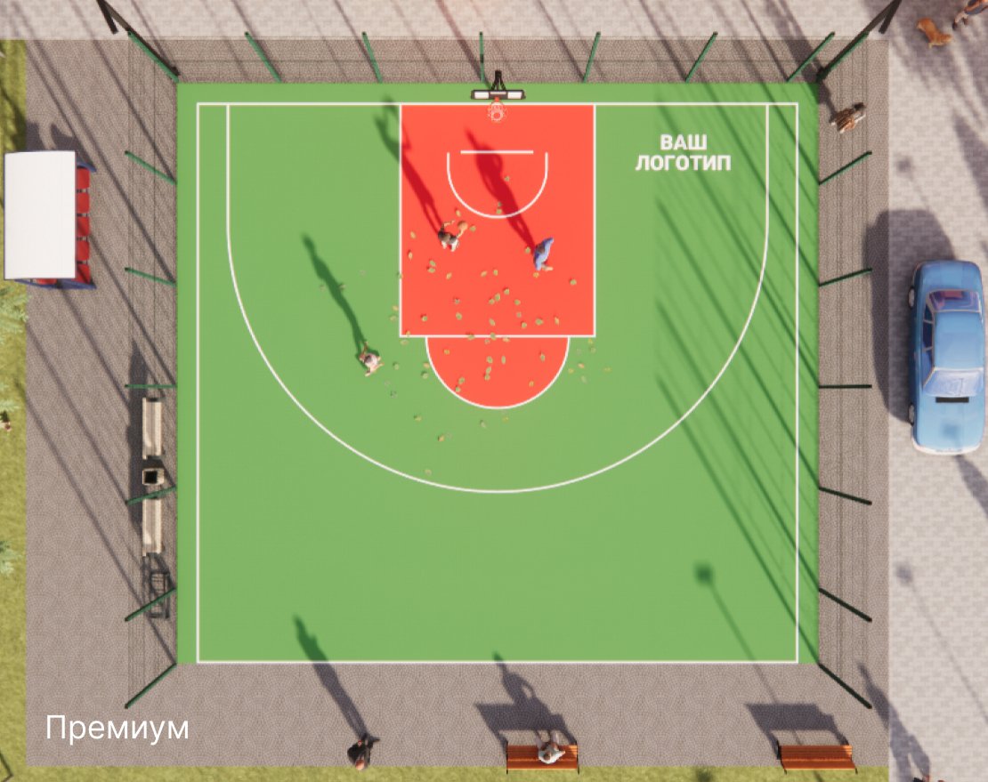 Площадка для стритбола TORUDA ST-1 (16х14,5, игровое поле 15х14) - вид 4