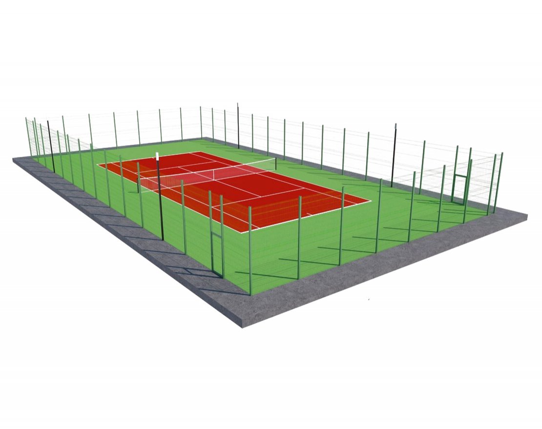 Корт для тенниса TORUDA 4 (37х19, игровое поле 24х11) - вид 0