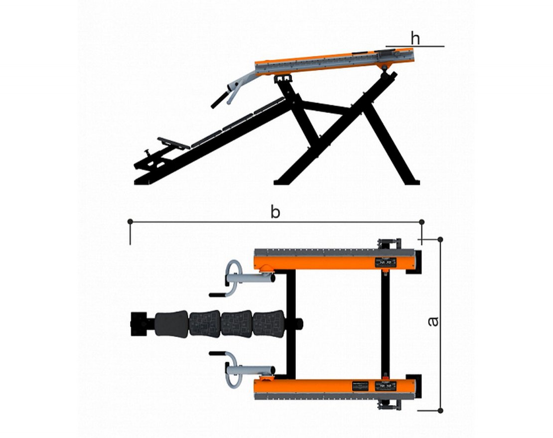 Уличный тренажер Жим наклонный Romana 211.09.00 - вид 2