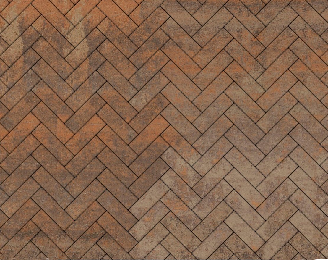 Тротуарная плитка Паркет Стандарт (1 м2) с укладкой 60мм - вид 0