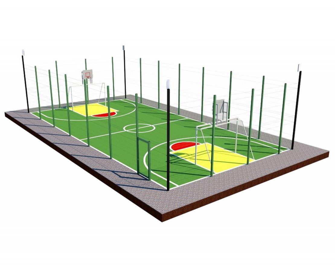 Уличная универсальная спортплощадка TORUDA 5 (18х9) - вид 0