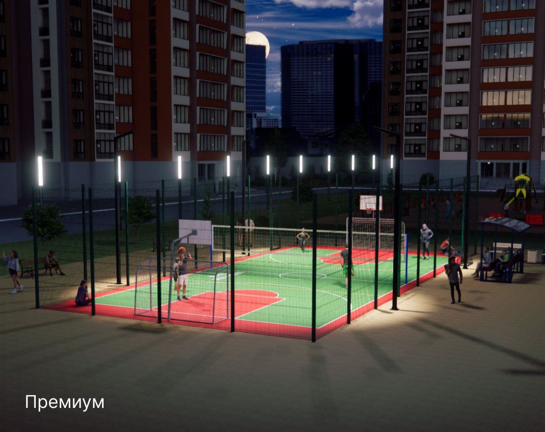 Уличная универсальная спортплощадка TORUDA SP-3 (21х10, игровое поле 18х9) - вид 0