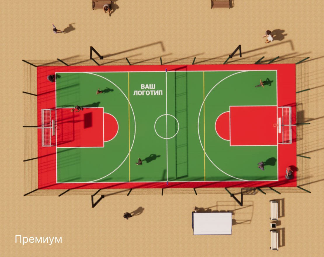 Универсальная спортивная площадка TORUDA SP-3 (21х10, игровое поле 18х9) - вид 2